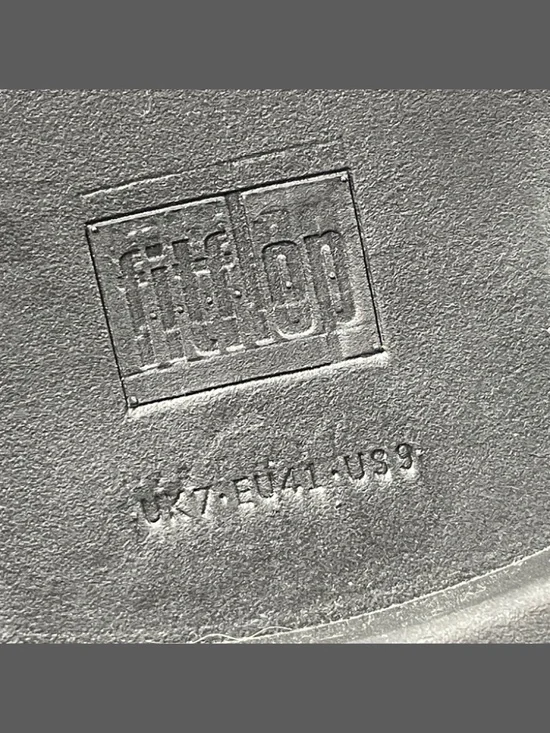 NEW Fit Flop Shoes Womens 9 black leather helmi ankle boots alligator goth moto - Picture 9 of 12